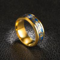 Палец кольцо из нержавеющей стали, 201 нержавеющая сталь, Другое покрытие, ювелирные изделия моды & Мужская & разный размер для выбора, Много цветов для выбора, не содержит никель, свинец, 8MM, продается PC