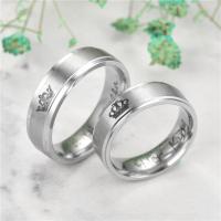 Prst prsten z nerezové oceli, 201 Stainless Steel, unisex & různé velikosti pro výběr & různé designy pro výběr, více barev na výběr, nikl, olovo a kadmium zdarma, 6MM, Prodáno By PC