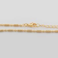 Brass Chain Necklace 14K gold plated Unisex gold Sold By PC