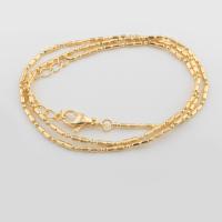 Brass Chain Necklace 14K gold plated Unisex gold Length Approx 46.1 cm Sold By PC