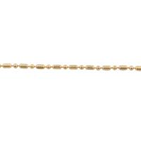 Messing Chain halskæde, 14K forgyldt, Unisex & forskellig størrelse for valg, guld, Solgt af PC