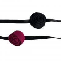 Fashion Choker Necklace, Cloth, petals, handmade, for woman, more colors for choice, Sold By PC