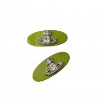 Alligator Hair Clip, Tibetan Style, handmade, micro pave rhinestone & for woman & enamel, more colors for choice, Sold By PC