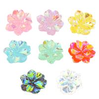 Mobile Phone DIY Decoration, Resin, Flower, epoxy gel, more colors for choice, 24x24mm, Approx 100PCs/Bag, Sold By Bag