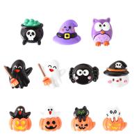 Mobile Phone DIY Decoration, Resin, epoxy gel, Halloween Design & Different Shape for Choice, more colors for choice, Approx 100PCs/Bag, Sold By Bag