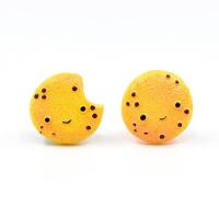 Mobile Phone DIY Decoration, Resin, Biscuit, epoxy gel, Different Shape for Choice, yellow, 23x23x4mm, Approx 100PCs/Bag, Sold By Bag