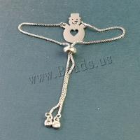 Stainless Steel Jewelry Bracelet 304 Stainless Steel Snowman plated DIY Length Approx 7 Inch Sold By PC