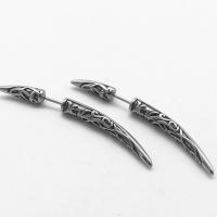 Titanium Steel  Earring plated Unisex original color Sold By PC