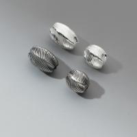 925 Sterling Silver Beads Olive Antique finish DIY Sold By PC