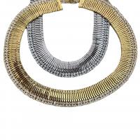 Collier de bijoux en alliage de zinc, avec strass, Placage, pour femme, plus de couleurs à choisir, Vendu par PC
