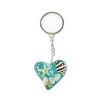 Resin Key Clasp with Shell & Zinc Alloy ocean design & epoxy gel Approx Sold By Lot