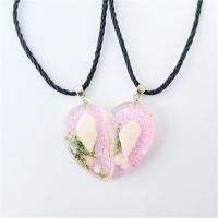 Resin Necklace with 304 Stainless Steel Unisex 31u00d726u00d79mm 45cm Approx Sold By Lot