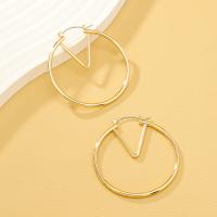 Zinc Alloy Drop Earrings gold color plated fashion jewelry & for woman & hollow nickel lead & cadmium free Sold By Pair