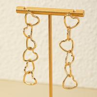 Zinc Alloy Stud Earring gold color plated fashion jewelry & for woman & hollow nickel lead & cadmium free Sold By Pair
