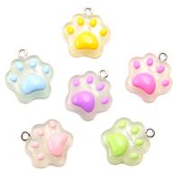 Resin Pendant, Claw, DIY, more colors for choice, 20x21mm, Approx 100PCs/Bag, Sold By Bag