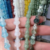 Gemstone Jewelry Beads, Natural Stone, Calabash, DIY, more colors for choice, 10x17mm, Sold Per Approx 38 cm Strand