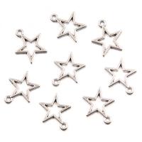 Tibetan Style Star Pendant, antique silver color plated, vintage & DIY & hollow, nickel, lead & cadmium free, 14x16mm, Approx 100PCs/Bag, Sold By Bag