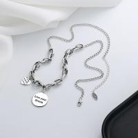 Sterling Sølv Halskæder, 925 Sterling Sølv, med 1.97inch extender kæde, mode smykker & for kvinde, nikkel, bly & cadmium fri, Længde Ca. 18.11 inch, Solgt af PC