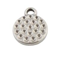 Stainless Steel Pendants, 304 Stainless Steel, fashion jewelry & Unisex, original color, 13x10x2mm, Hole:Approx 2mm, Sold By PC