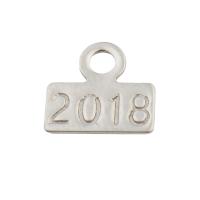 Stainless Steel Pendants, 304 Stainless Steel, fashion jewelry & Unisex, original color, 10x10x0.50mm, Hole:Approx 2.5mm, Sold By PC
