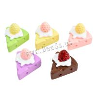 Mobile Phone DIY Decoration, Resin, Cake, epoxy gel, more colors for choice, 20x24mm, Approx 100PCs/Bag, Sold By Bag