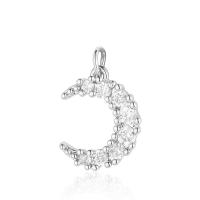 Cubic Zirconia Micro Pave Brass Pendant plated fashion jewelry & DIY & micro pave cubic zirconia & enamel nickel lead & cadmium free Sold By PC