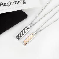 Stainless Steel Jewelry Necklace 304 Stainless Steel plated fashion jewelry & for couple nickel lead & cadmium free Sold By PC