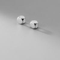 Perles en argent sterling 925, Placage, DIY, argent, 4x4x2.20mm, Trou:Environ 2.5mm, Vendu par PC