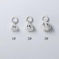 925 Sterling Silver Privjesak, Sjeme lotosa, uglađen, možete DIY & različite veličine za izbor, srebro, Prodano By PC