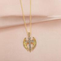 Zinc Alloy Jewelry Necklace fashion jewelry & with rhinestone gold nickel lead & cadmium free Sold By PC