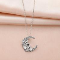 Zinc Alloy Jewelry Necklace fashion jewelry & for woman & with rhinestone nickel lead & cadmium free Length Approx 50 cm Sold By PC