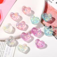 Mobile Phone DIY Decoration, Resin, Heart, epoxy gel, more colors for choice, 15x18mm, Sold By PC