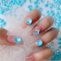 3D Nail Art Decoration, Glass, DIY & different styles for choice, blue, 10PCs/Bag, Sold By Bag