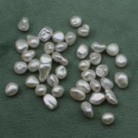 Barock kultivierten Süßwassersee Perlen, Natürliche kultivierte Süßwasserperlen, Unregelmäßige, DIY & verschiedene Größen vorhanden & kein Loch, weiß, verkauft von PC