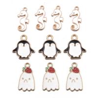 Zinc Alloy Animal Pendants KC gold color plated DIY & enamel nickel lead & cadmium free Approx Sold By Bag