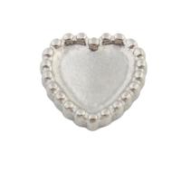 Stainless Steel Cabochon Setting, 304 Stainless Steel, Heart, fashion jewelry & DIY, original color, 10.50x10.50x2mm, Sold By PC