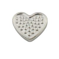 Stainless Steel Cabochon Setting, 304 Stainless Steel, Heart, fashion jewelry & DIY, original color, 7x8x1.50mm, Sold By PC