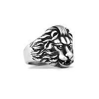 Titanium Steel Finger Ring, Lion, polished, fashion jewelry & different size for choice & for man, Sold By PC