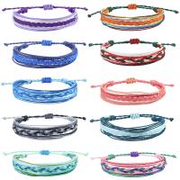 Mode créer Bracelets cordon de cire, corde de cire, fait à la main, Style bohème & unisexe & réglable, plus de couleurs à choisir, Longueur:Environ 16-32 cm, Vendu par PC
