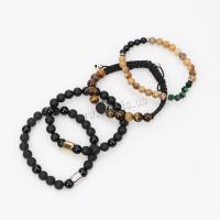 Gemstone Bracelets, fashion jewelry & Unisex & different styles for choice, more colors for choice, Length:Approx 19 cm, Sold By PC