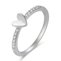 Titantium Steel finger ring, Mässing, plated, mode smycken & olika storlek för val & olika stilar för val & för kvinna & med strass, fler färger för val, Säljs av PC