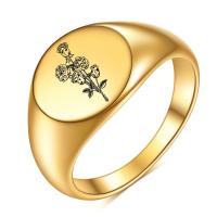 Titantium Steel δάχτυλο του δακτυλίου, Titanium Steel, επιχρυσωμένο, κοσμήματα μόδας & για άνδρες και γυναίκες, περισσότερα χρώματα για την επιλογή, 12mm, Sold Με PC