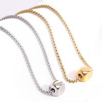 Titan stål halsband, Square, plated, mode smycken & för kvinna, fler färger för val, 12x12mm, Längd Ca 60 cm, Säljs av PC