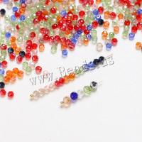 Perles en verre de mode, Des billes de verre, Rond, DIY, plus de couleurs à choisir, protéger l'environnement, sans nickel, plomb et cadmium, about:3-4mm, 260PC/sac, Vendu par sac