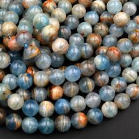 Mischedelstein Perlen, Naturstein, rund, DIY & verschiedene Größen vorhanden, keine, verkauft per ca. 36 cm Strang