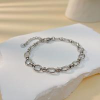 Stainless Steel Jewelry Bracelet 304 Stainless Steel with 4CM extender chain plated fashion jewelry & for woman nickel lead & cadmium free 0.65CM Length Approx 17 cm Sold By PC