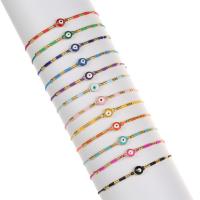 Evil Eye Schmuck Armband, Seedbead, handgemacht, 12 Stück & Modeschmuck & für Frau, frei von Nickel, Blei & Kadmium, Länge:ca. 18-23 cm, verkauft von setzen