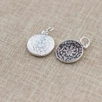 925 Sterling Silver Pendant, plated, DIY, more colors for choice, 17x14x1.80mm, Sold By PC
