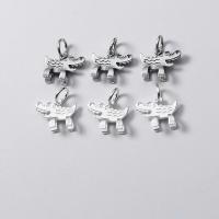 925 Sterling Silver Pendant Crocodile DIY Sold By PC