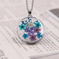Resin Necklace with Zinc Alloy fashion jewelry & for woman 45cm 3cm Approx Sold By Lot